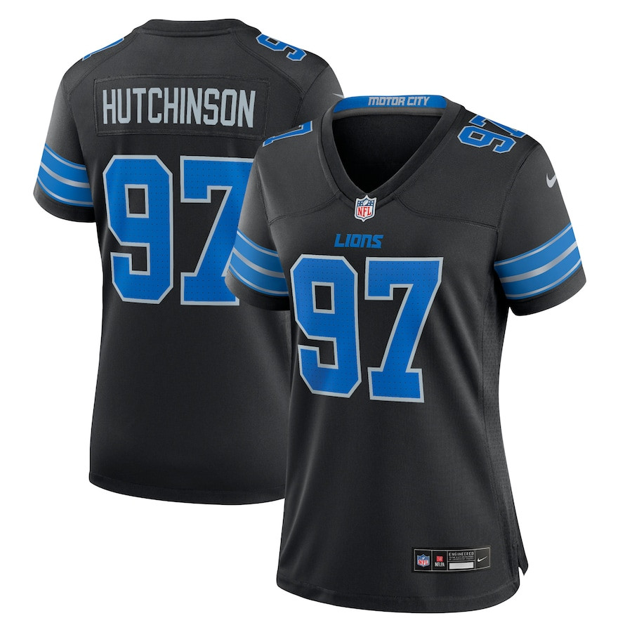 Aidan Hutchinson #97 Detroit Lions Alternate Game Jersey - Women's | Black