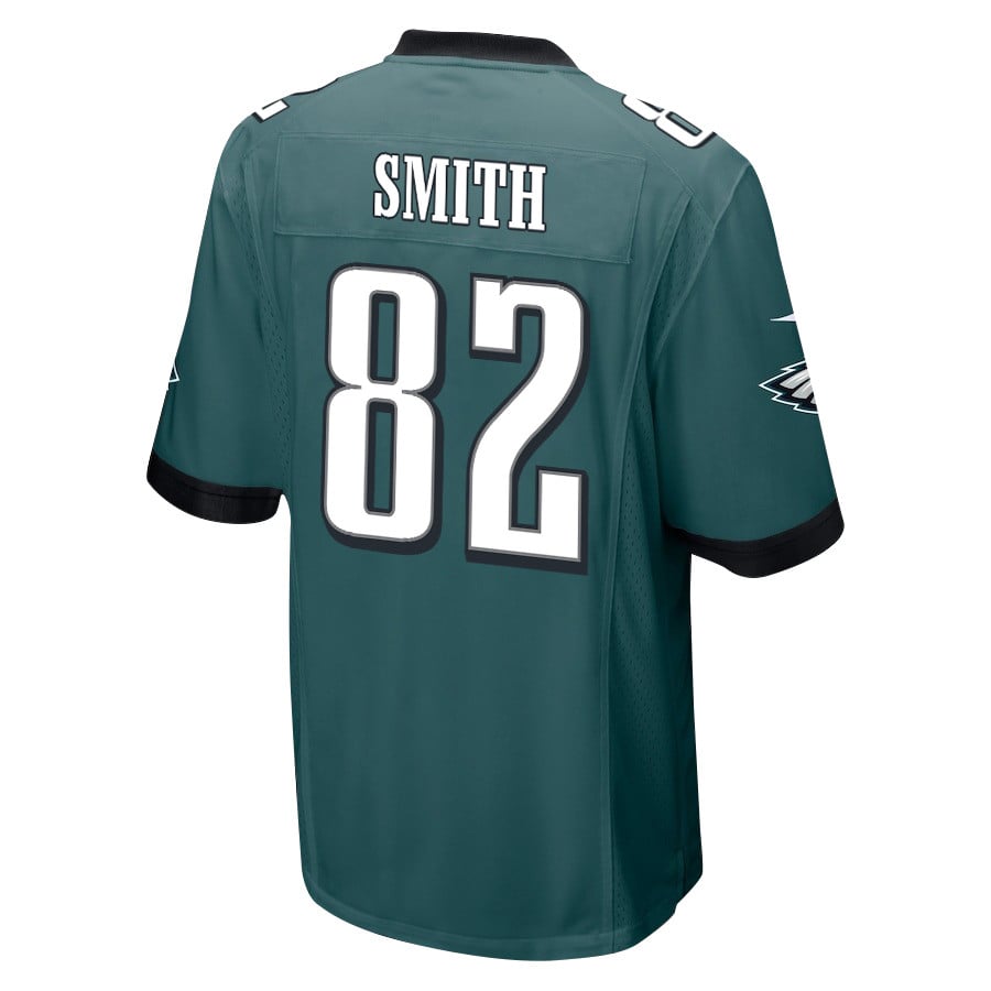 Alternative view of Ainias Smith #82 Philadelphia Eagles Super Bowl LIX Champions Patch Legend Jersey - Men's | Midnight Green