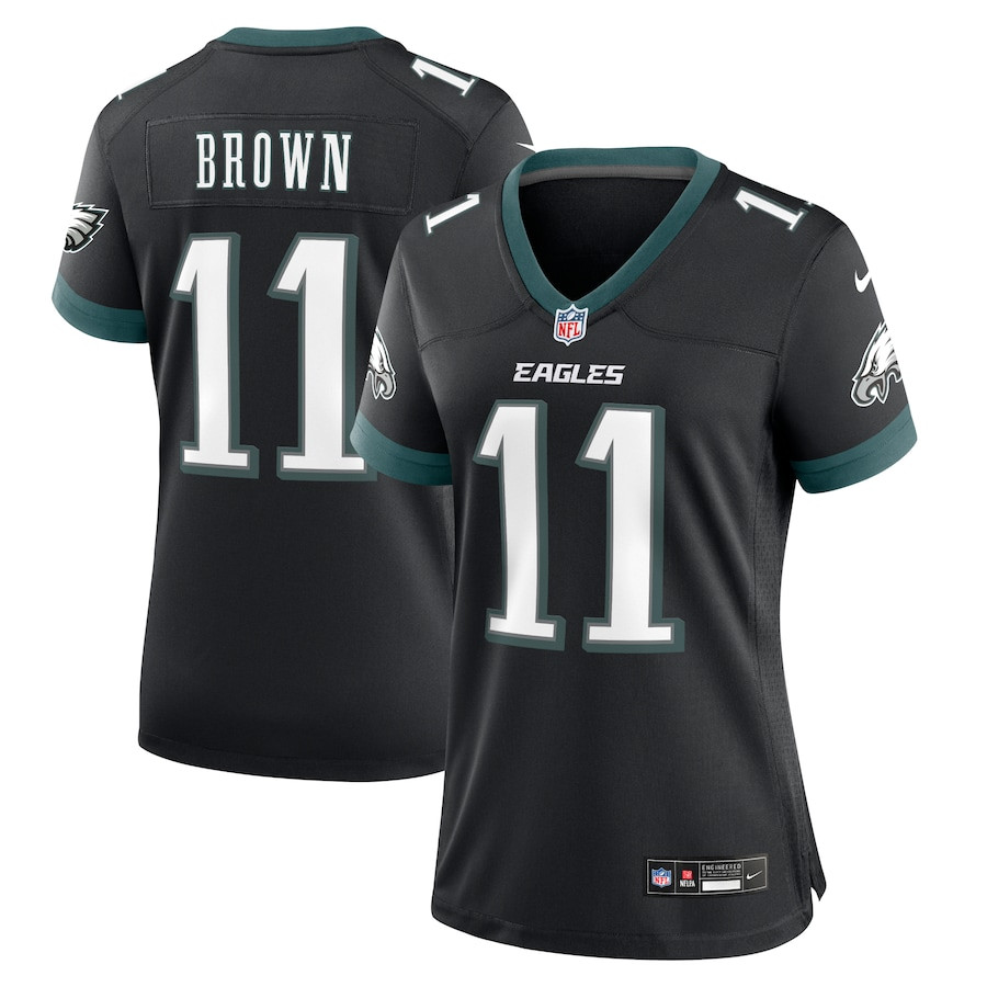A.J. Brown #11 Philadelphia Eagles Alternate Game Jersey - Women's | Black