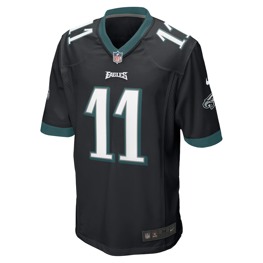 Alternative view of A.J. Brown #11 Philadelphia Eagles Game Jersey - Men's | Black