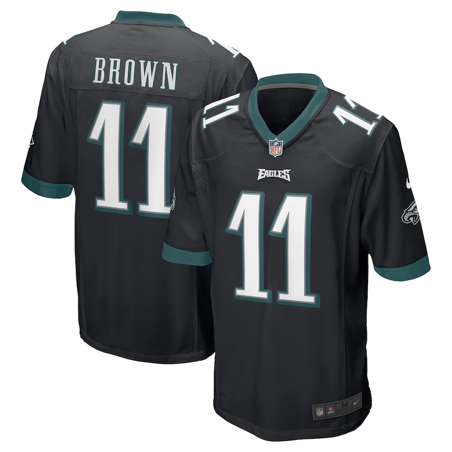A.J. Brown #11 Philadelphia Eagles Game Jersey - Men's | Black