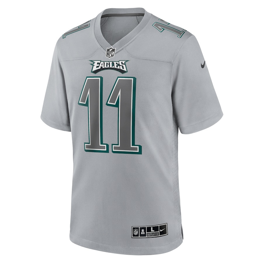 Alternative view of A.J. Brown #11 Philadelphia Eagles Game Jersey - Men's | Gray