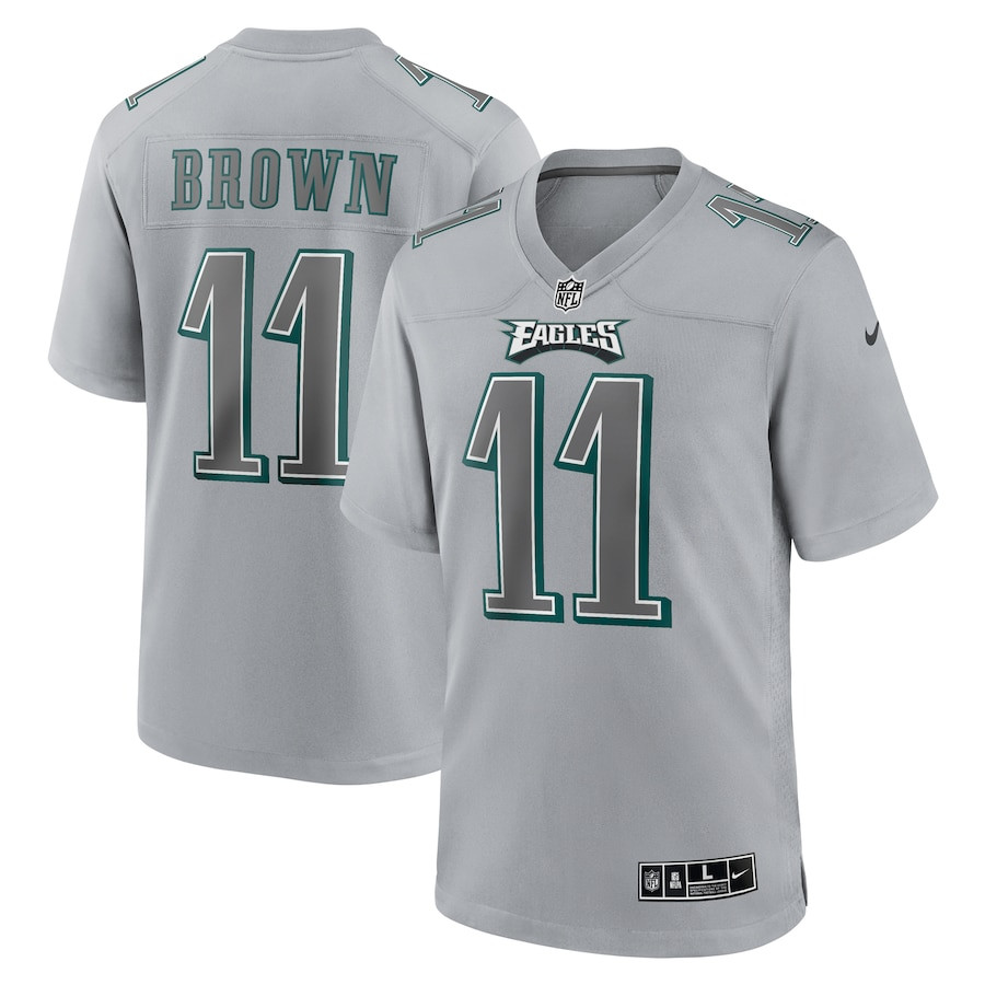 A.J. Brown #11 Philadelphia Eagles Game Jersey - Men's | Gray