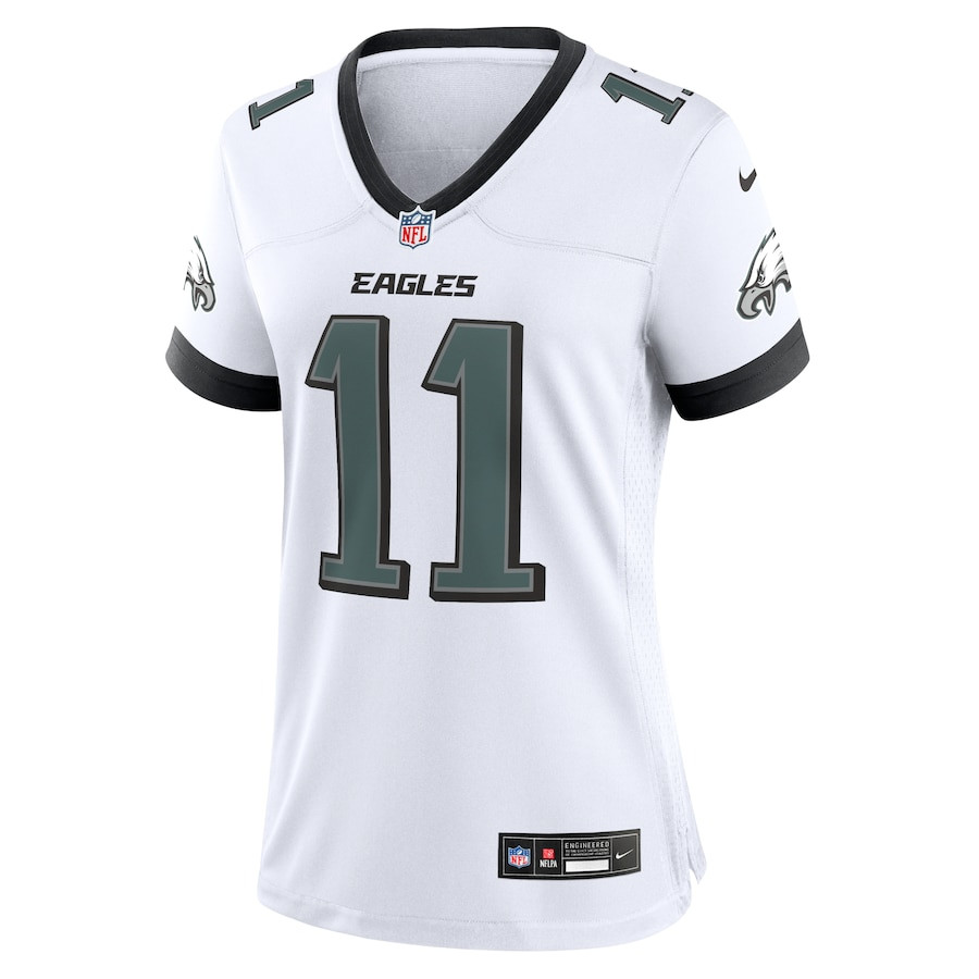 Alternative view of A.J. Brown #11 Philadelphia Eagles Game Jersey - Women's | White
