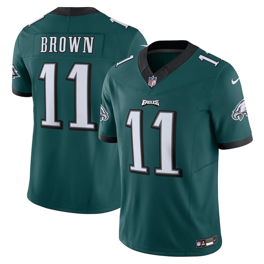 A.J. Brown #11 Philadelphia Eagles Vapor F.U.S.E. Limited Jersey - Men's | Midnight Green