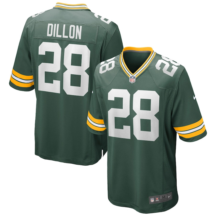 AJ Dillon #28 Green Bay Packers Game Jersey - Men's | Green