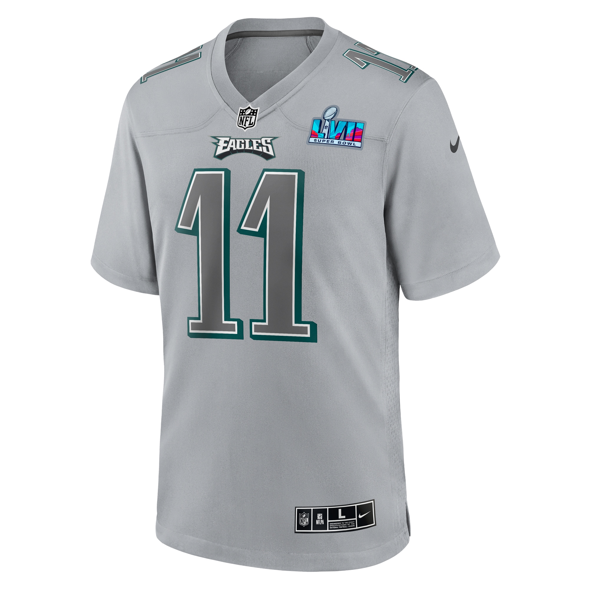 Alternative view of A.J. Philadelphia Eagles Super Bowl Game Jersey - Men's