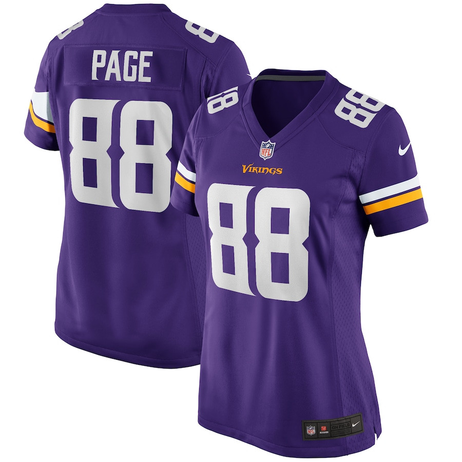 Alan Page #88 Minnesota Vikings Game Jersey - Women's | Purple
