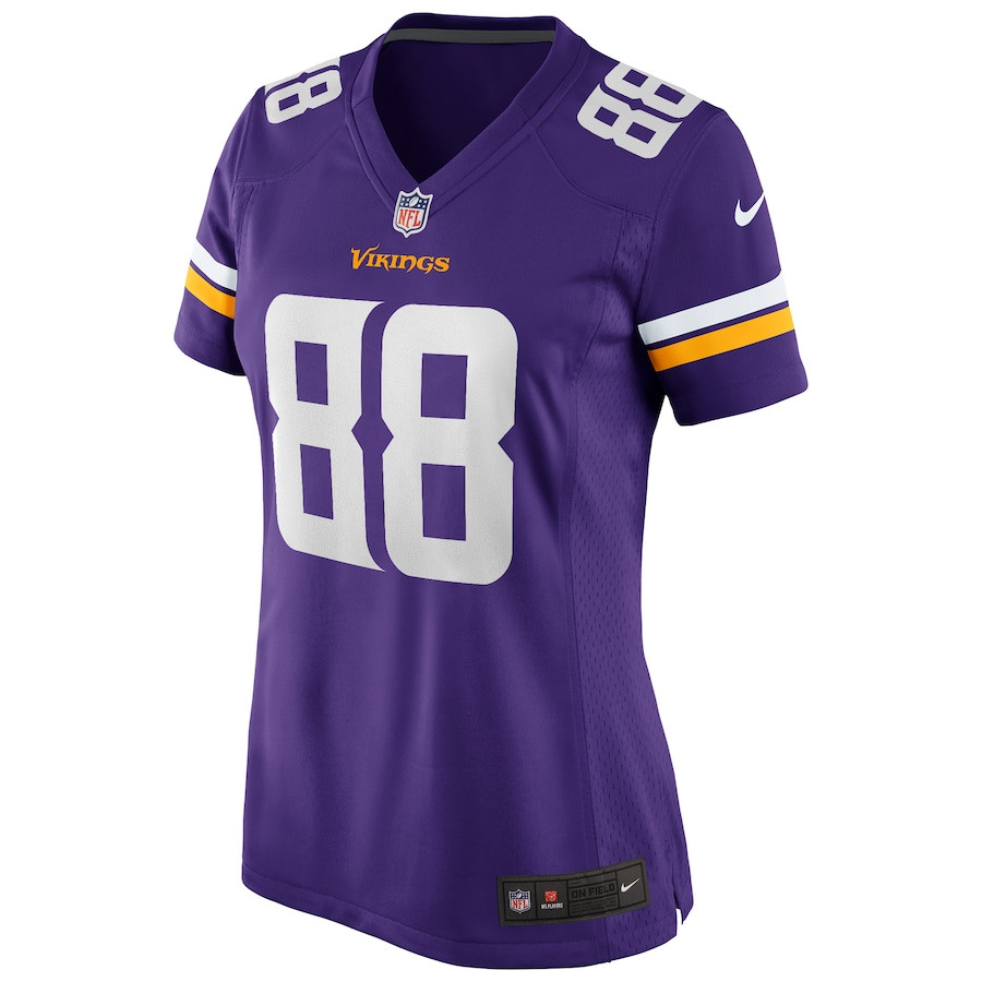 Alternative view of Alan Page #88 Minnesota Vikings Game Jersey - Women's | Purple