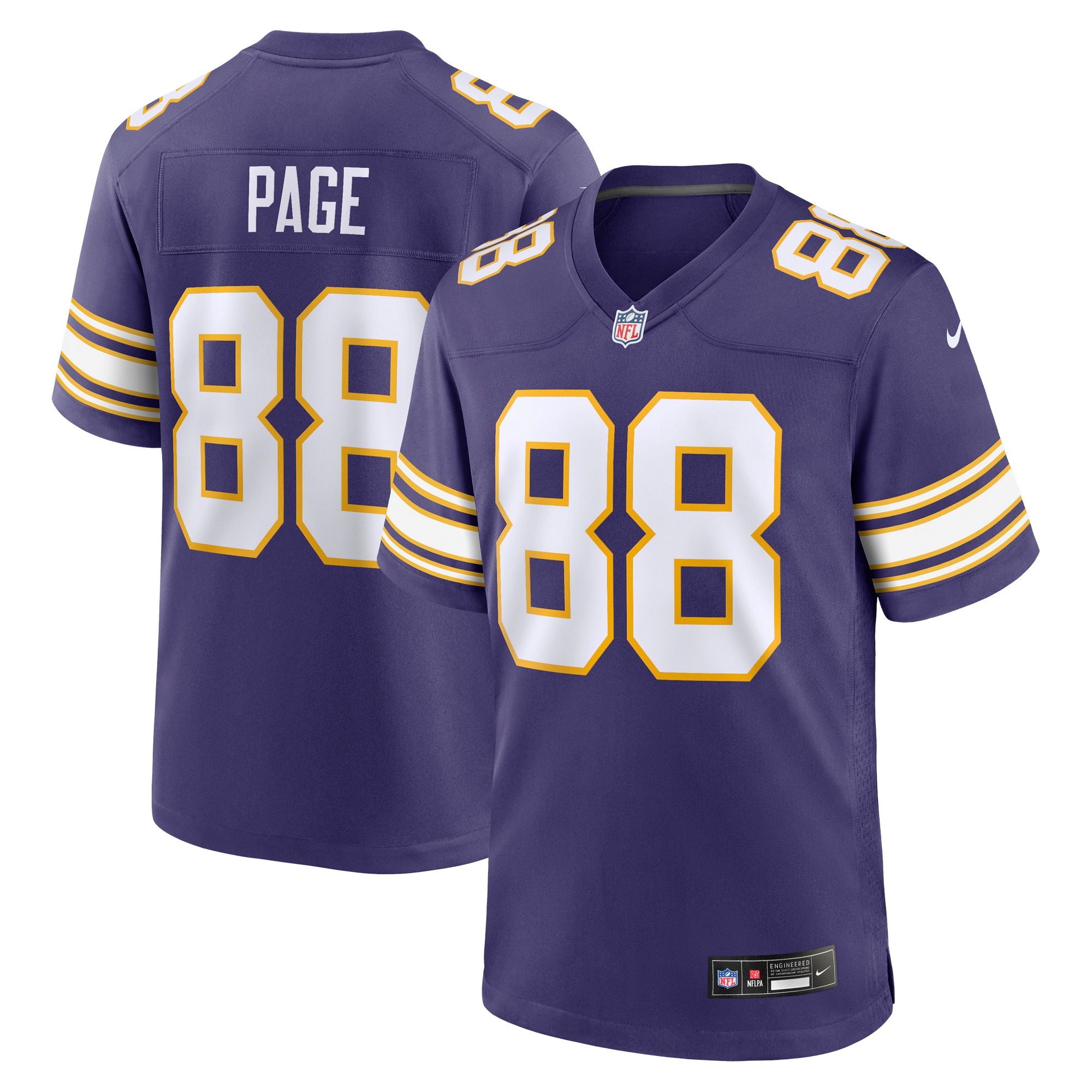 Alan Page Minnesota Vikings Classic Game Jersey - Men's