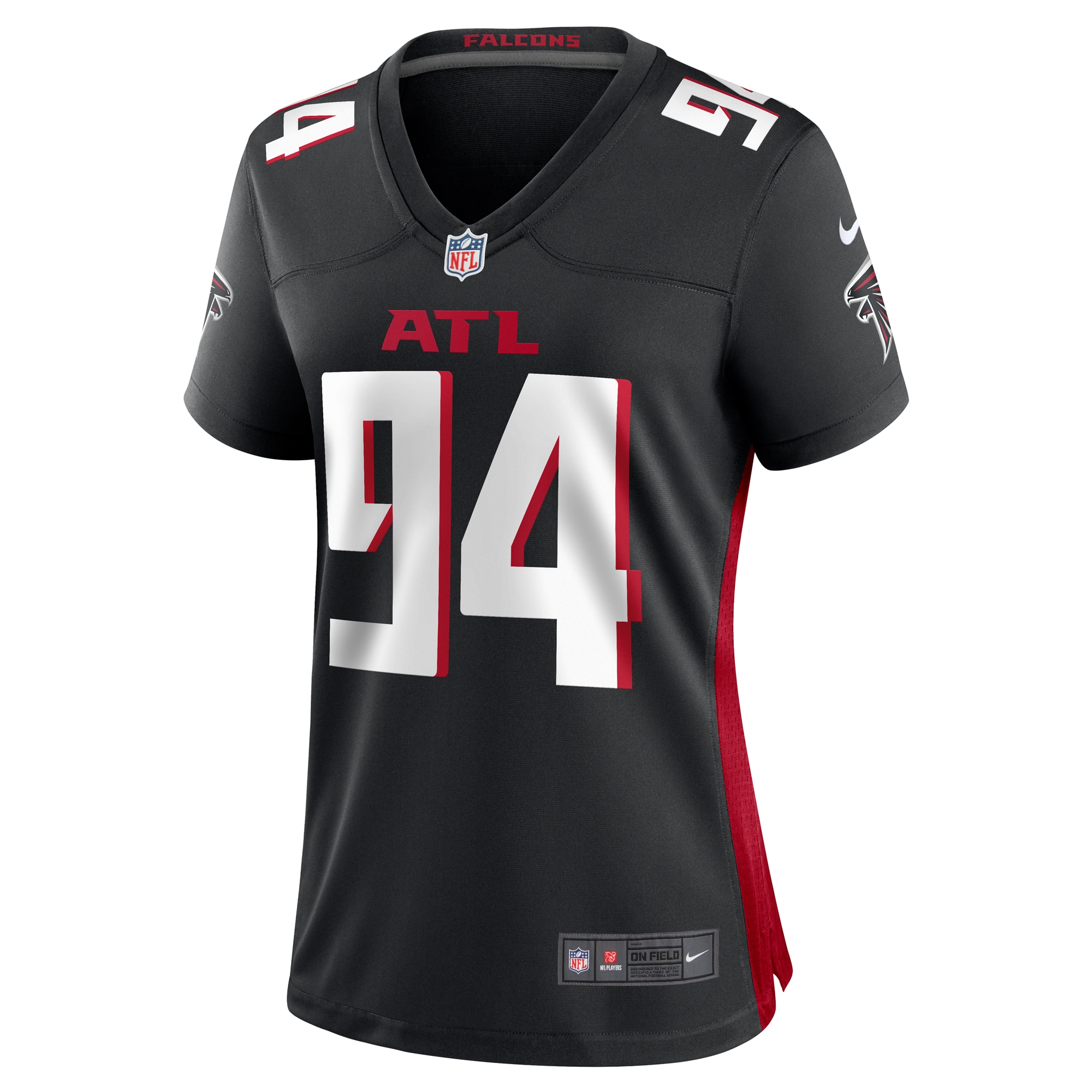 Alternative view of Albert Huggins Atlanta Falcons Game Jersey - Women's