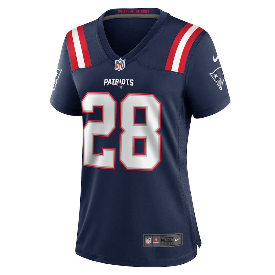 Alternative view of Alex Austin #28 New England Patriots Game Jersey - Women's | Navy