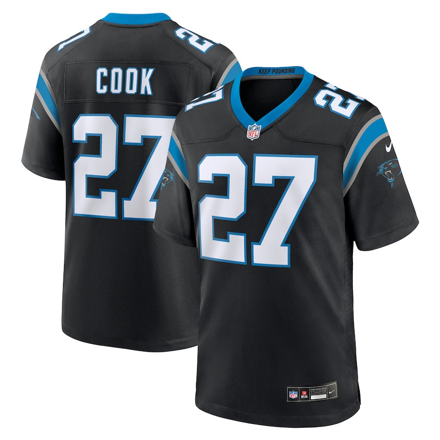 Alex Cook #27 Carolina Panthers Game Jersey - Men's | Black