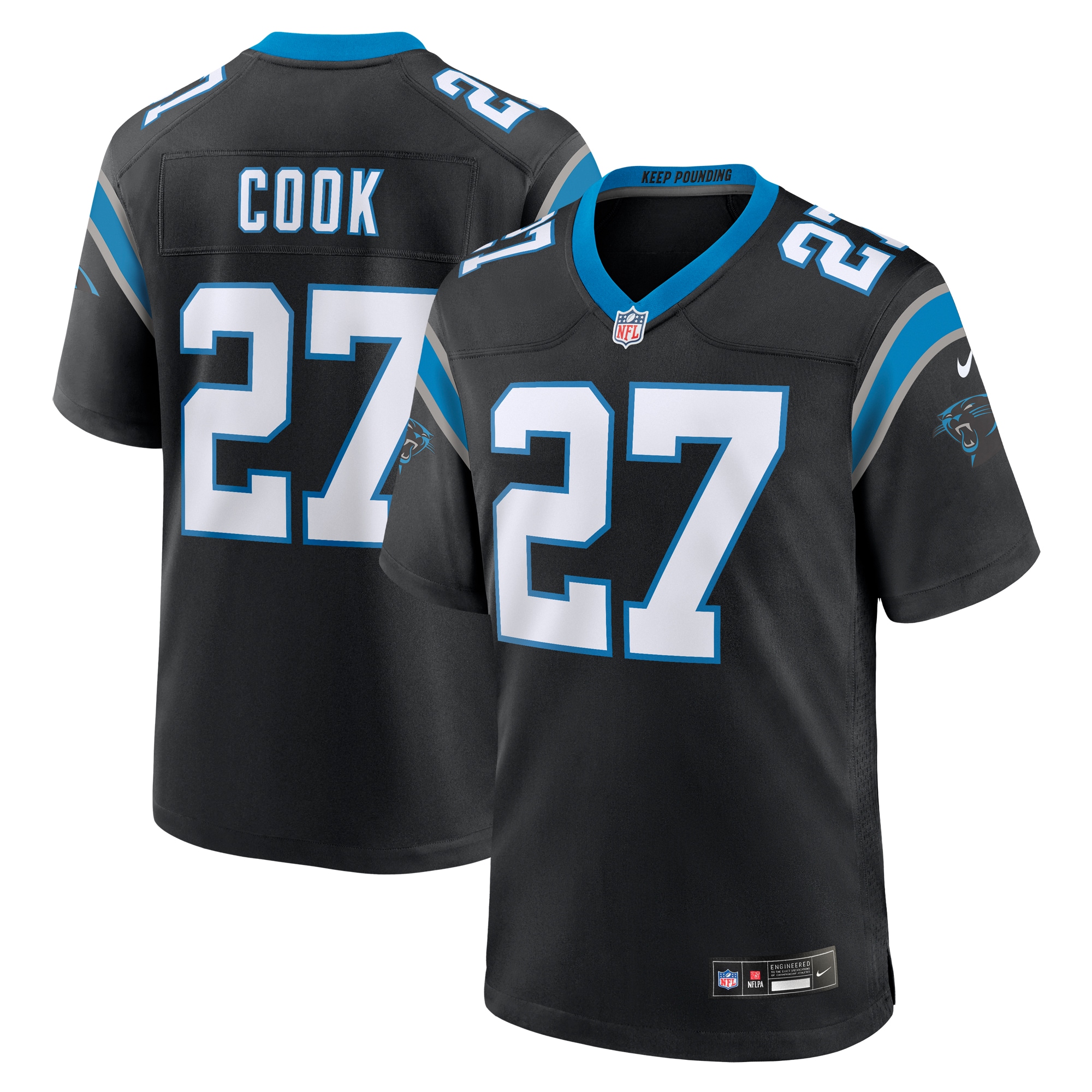 Alex Cook Carolina Panthers Game Jersey - Men's