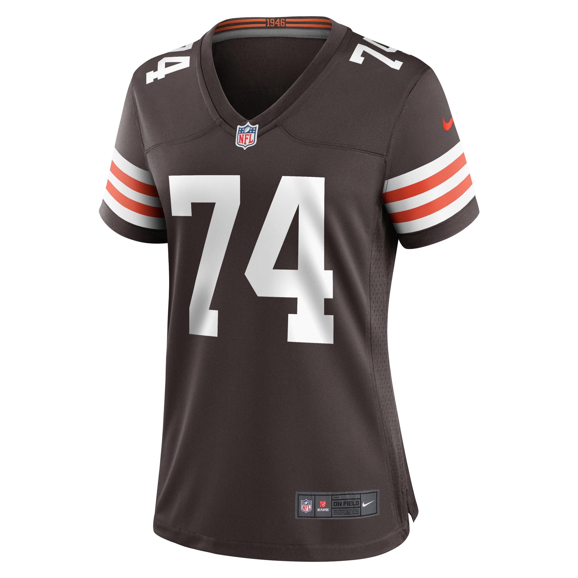 Alternative view of Alex Leatherwood Cleveland Browns Game Jersey - Women's