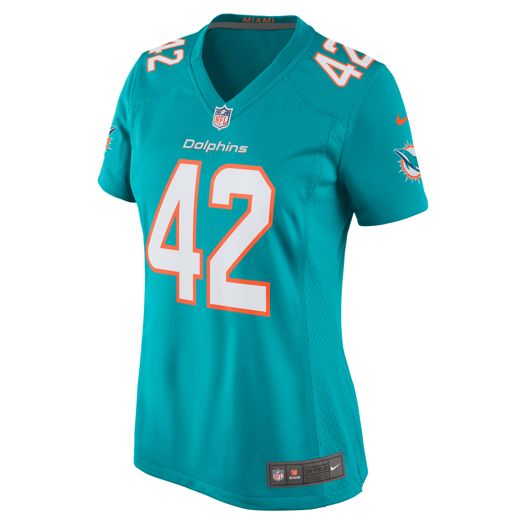 Alternative view of Alexander Johnson Miami Dolphins Game Jersey - Women's