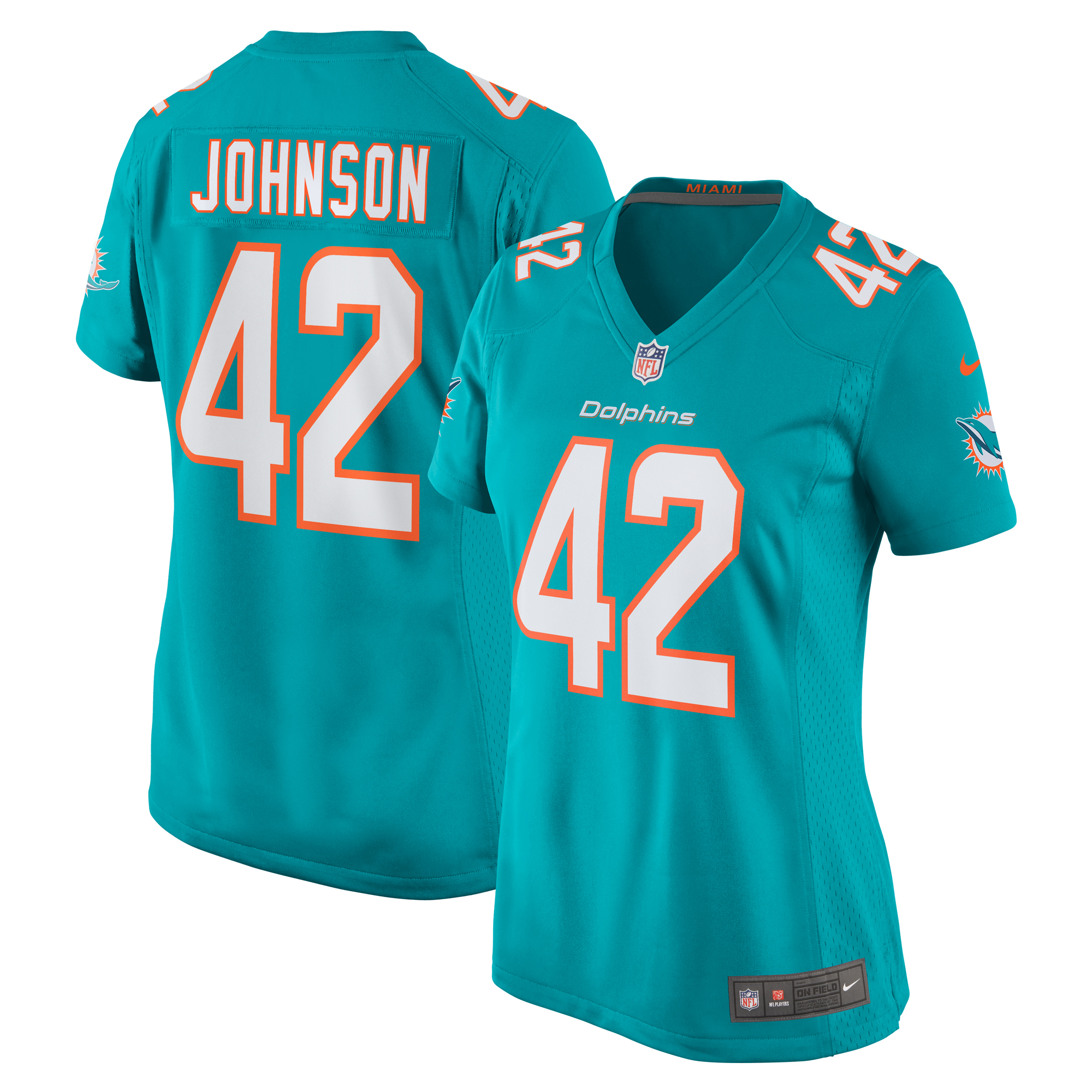 Alexander Johnson Miami Dolphins Game Jersey - Women's