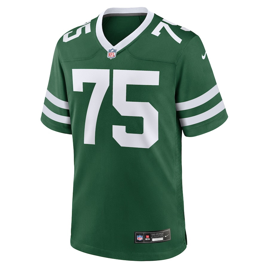 Alternative view of Alijah Vera-Tucker #75 New York Jets Game Jersey - Men's | Legacy Green