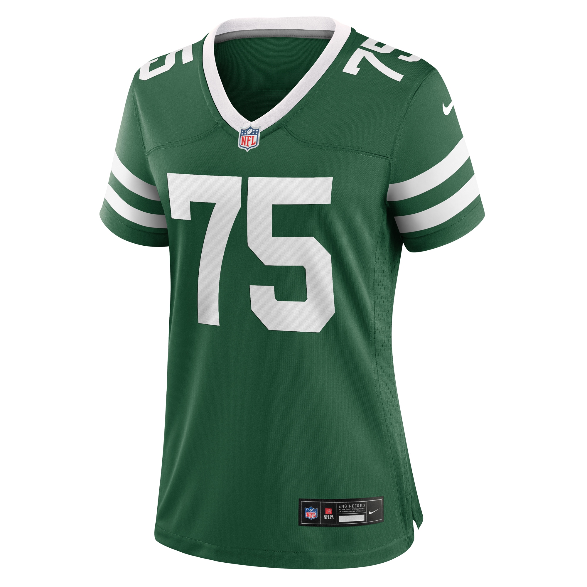 Alternative view of Alijah Vera-Tucker New York Jets Game Jersey - Women's | Tucker Legacy Green Team Game Jersey