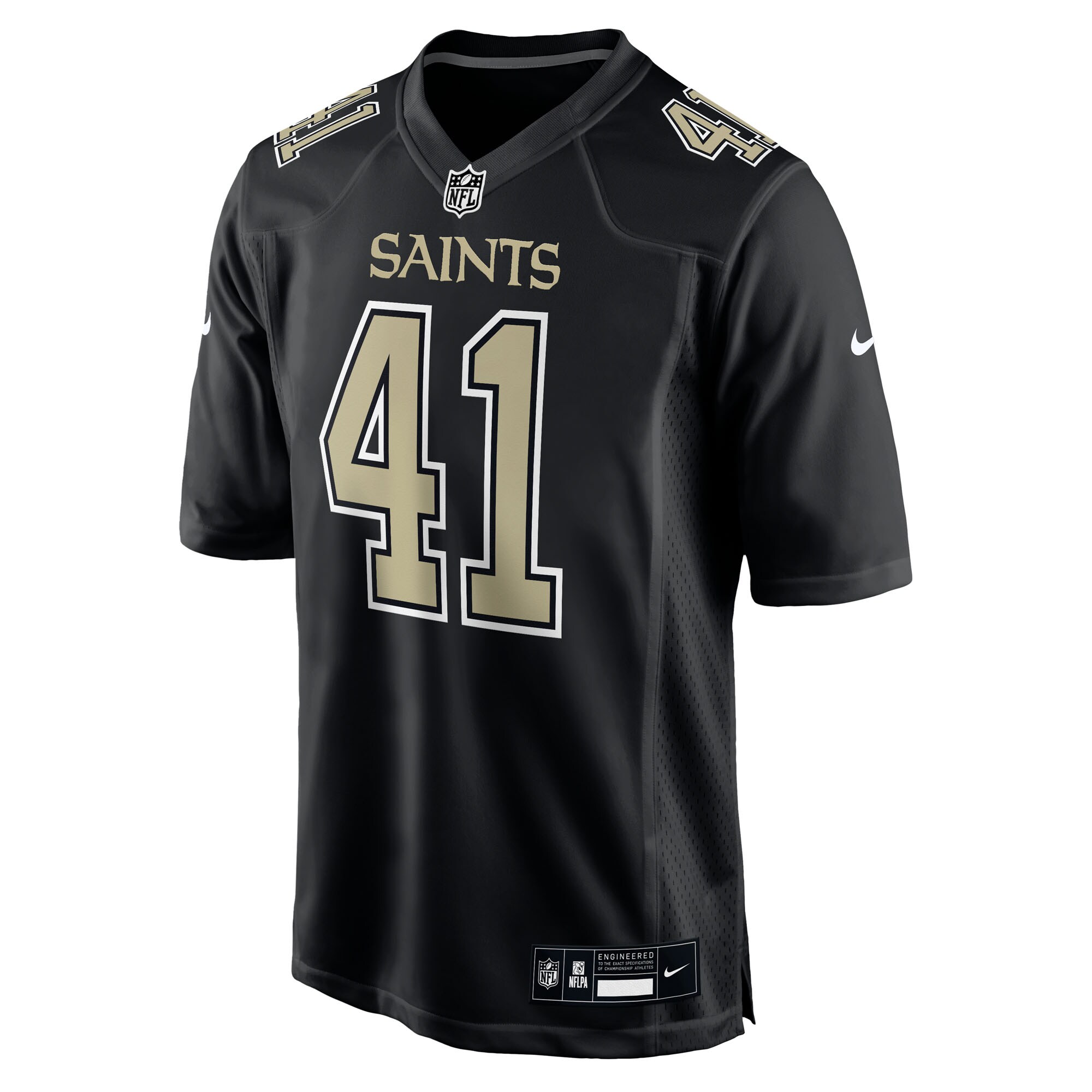 Alternative view of Alvin Kamara New Orleans Saints Game Jersey - Men's