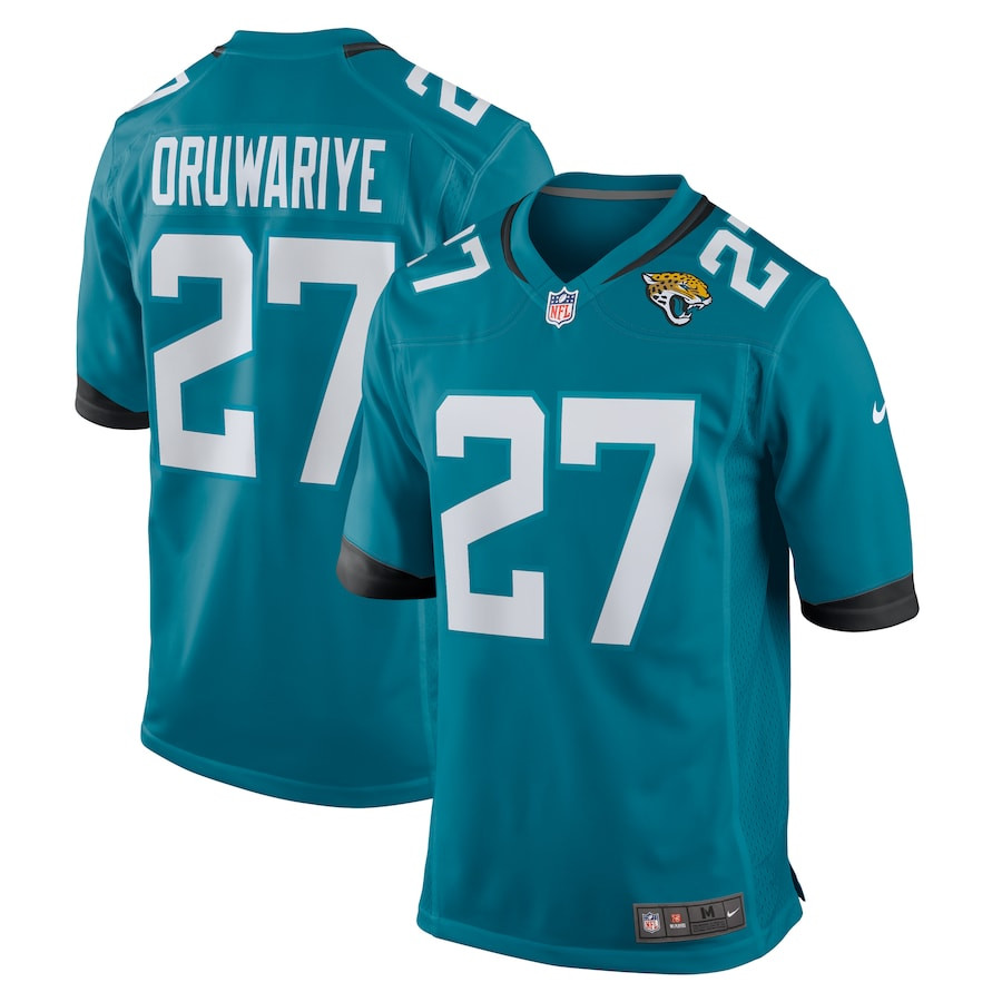 Amani Oruwariye #27 Jacksonville Jaguars Game Jersey - Men's | Teal