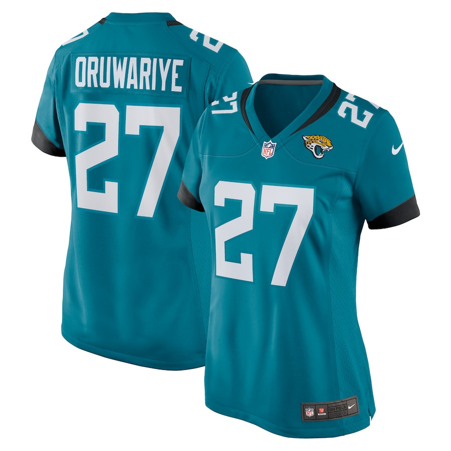 Amani Oruwariye #27 Jacksonville Jaguars Game Jersey - Women's | Teal