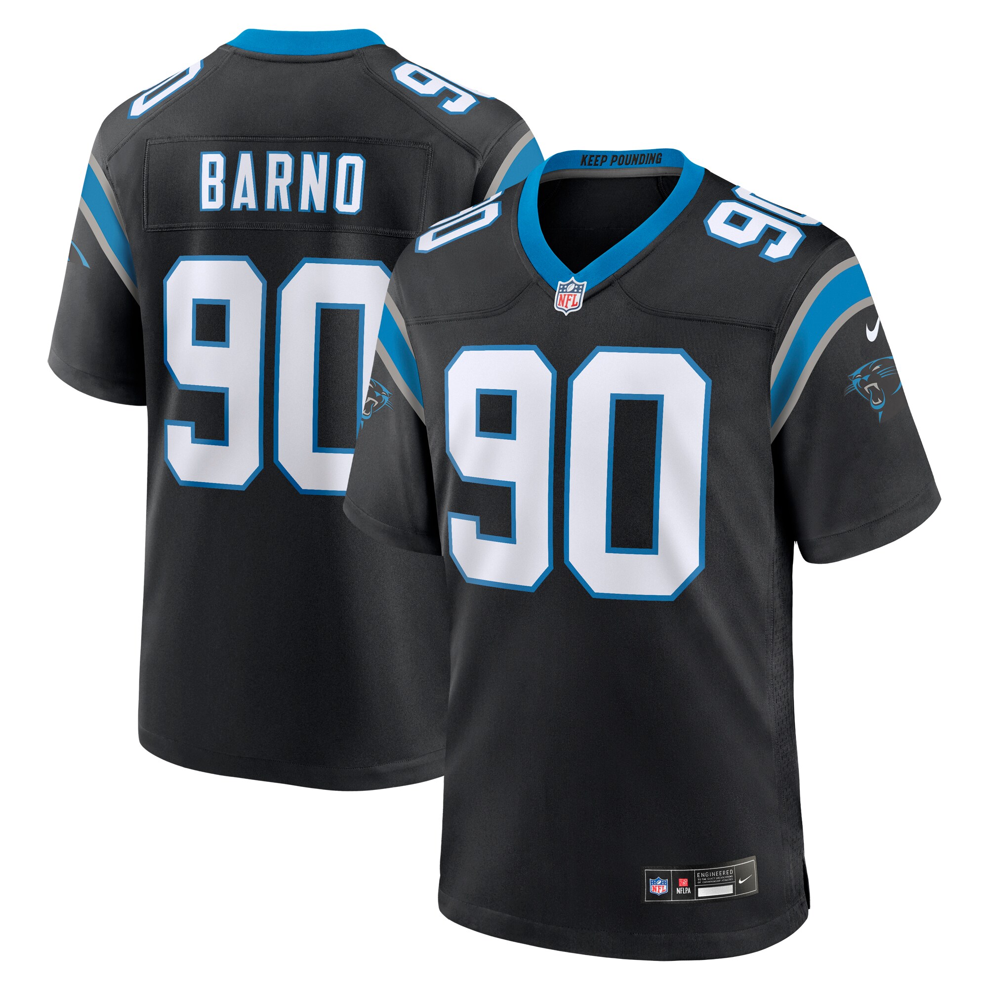 Amare Barno Carolina Panthers Game Jersey - Men's