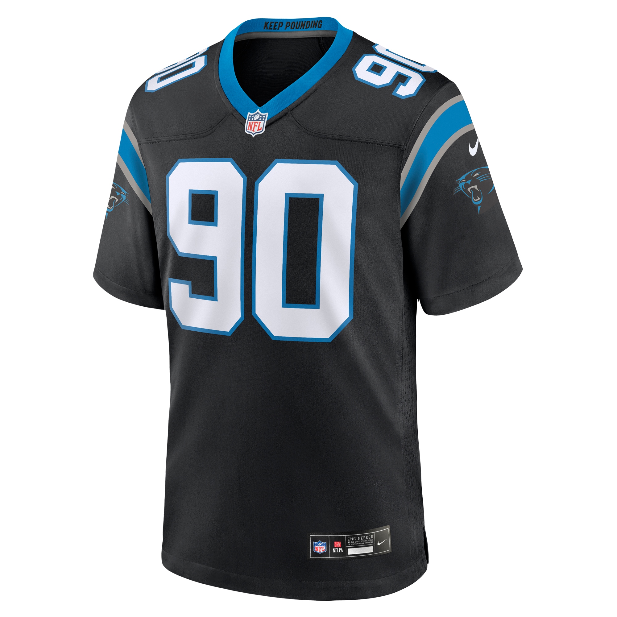 Alternative view of Amare Barno Carolina Panthers Game Jersey - Men's