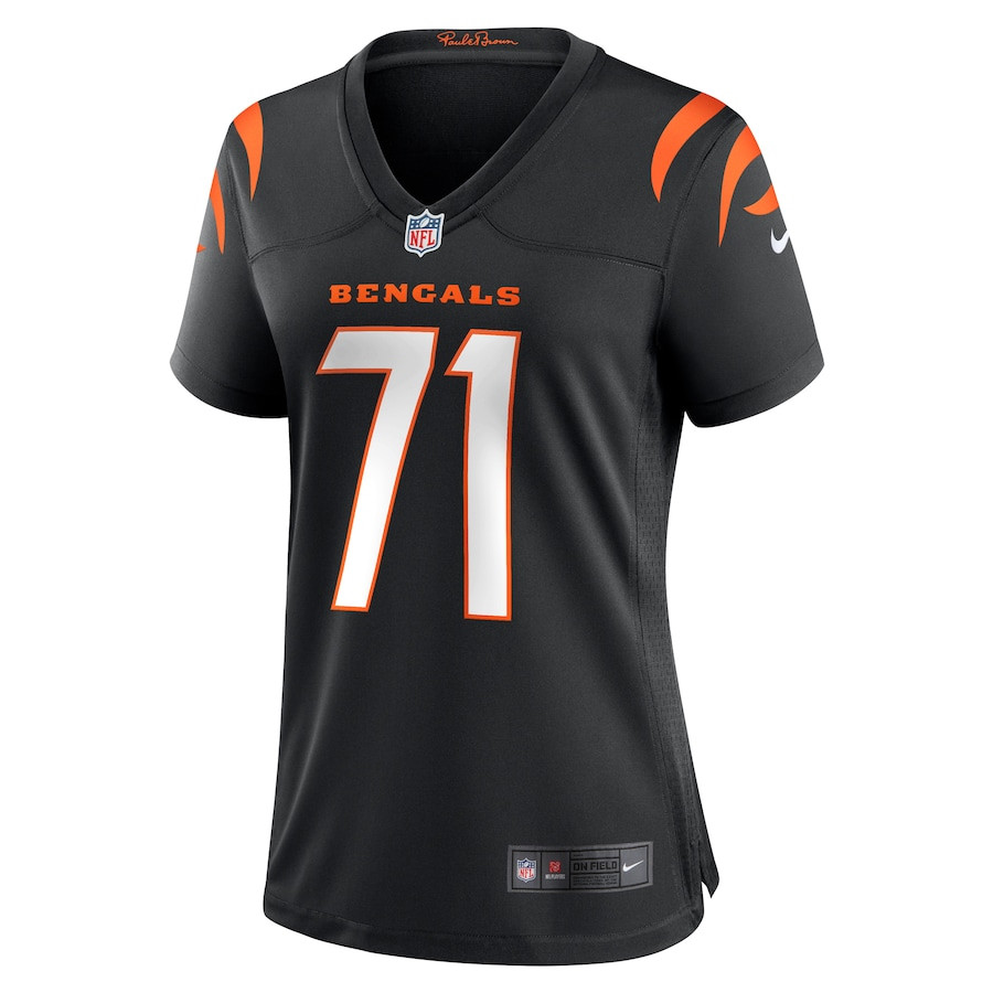 Alternative view of Amarius Mims #71 Cincinnati Bengals Game Jersey - Women's | Black