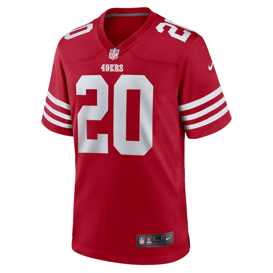 Alternative view of Ambry Thomas #20 San Francisco 49ers Game Jersey - Men's | Scarlet