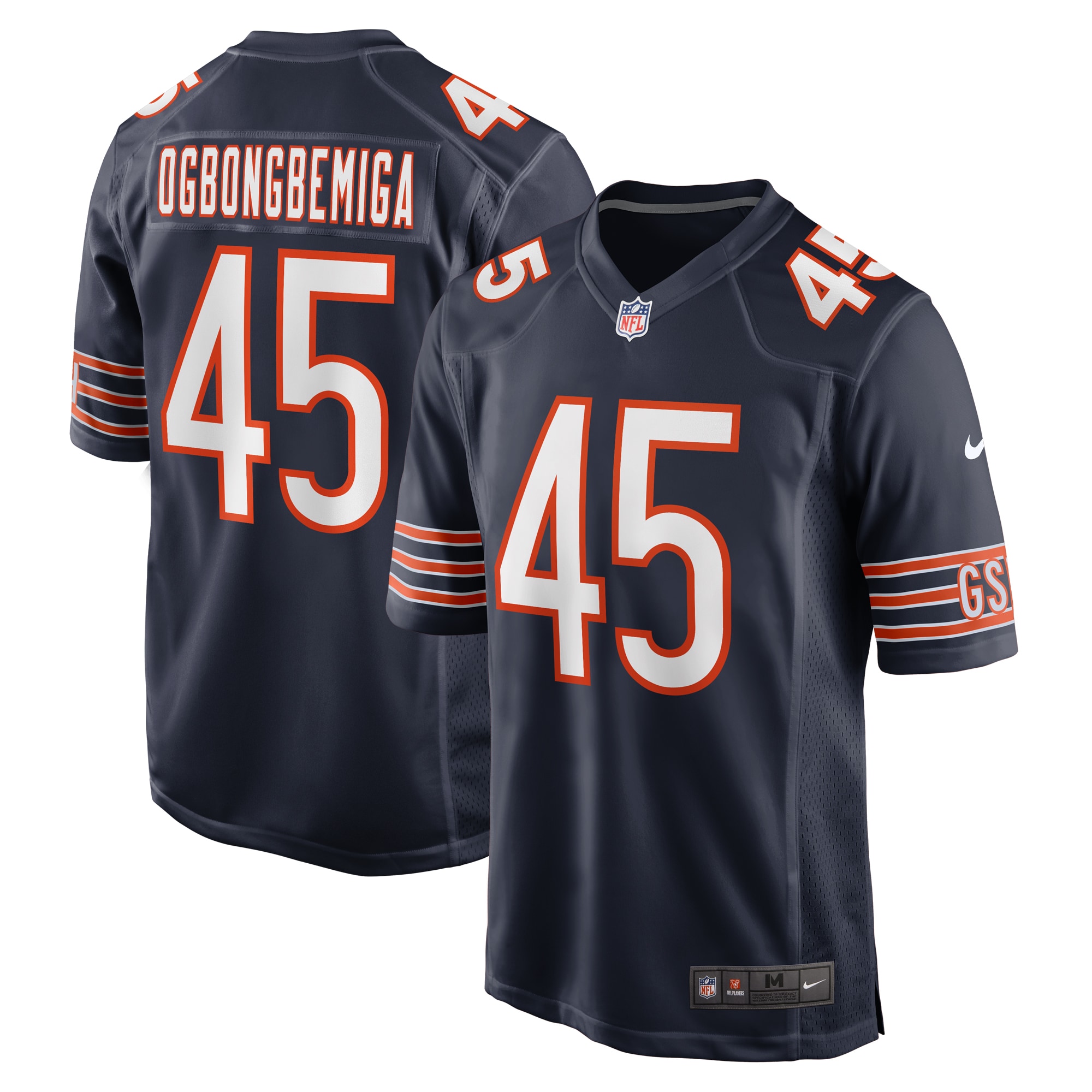 Amen Ogbongbemiga Chicago Bears Game Jersey - Men's