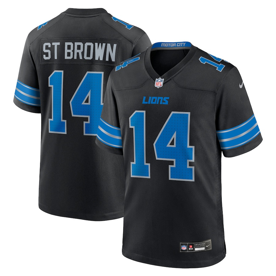 Amon-Ra St. Brown #14 Detroit Lions 2nd Alternate Game Jersey - Men's