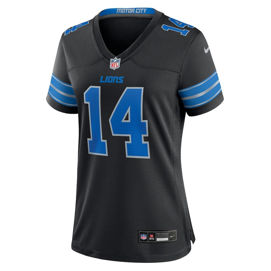 Alternative view of Amon-Ra St. Brown #14 Detroit Lions 2nd Alternate Game Jersey - Women's | Black