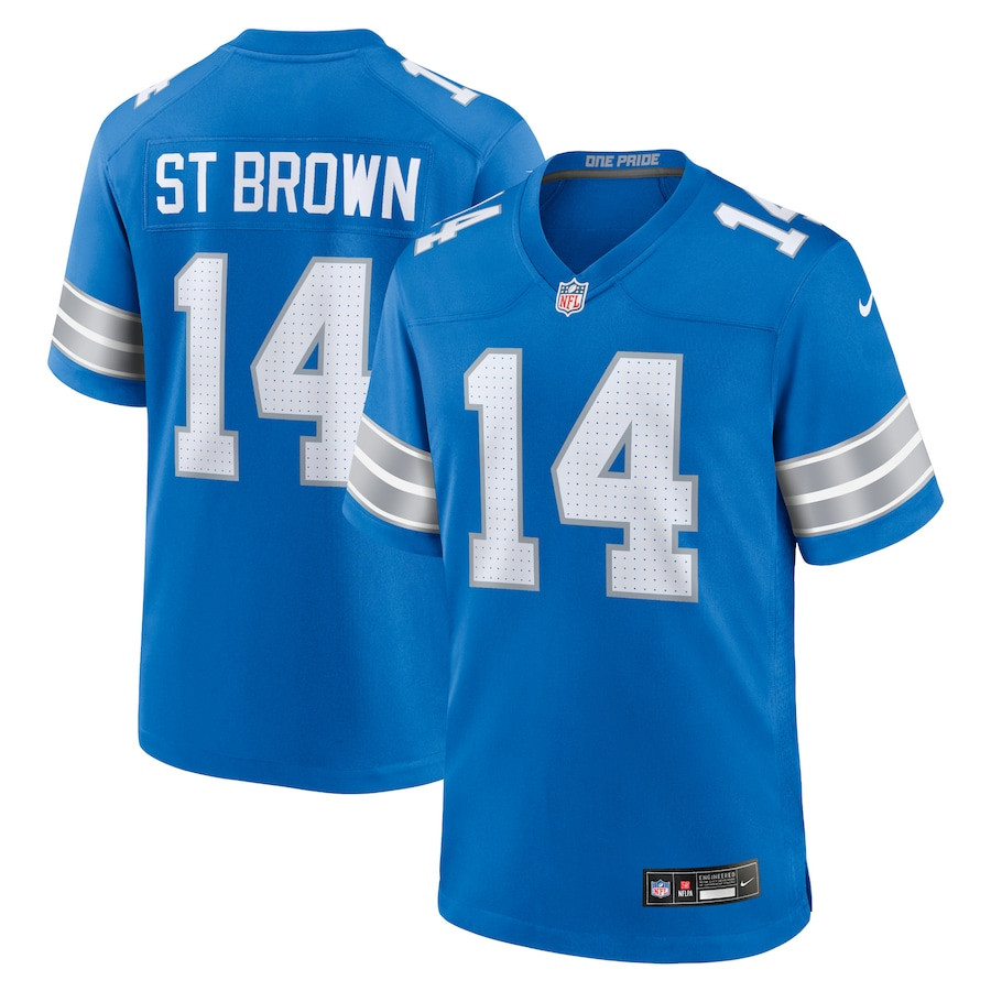 Amon-Ra St. Brown #14 Detroit Lions Game Jersey - Men's
