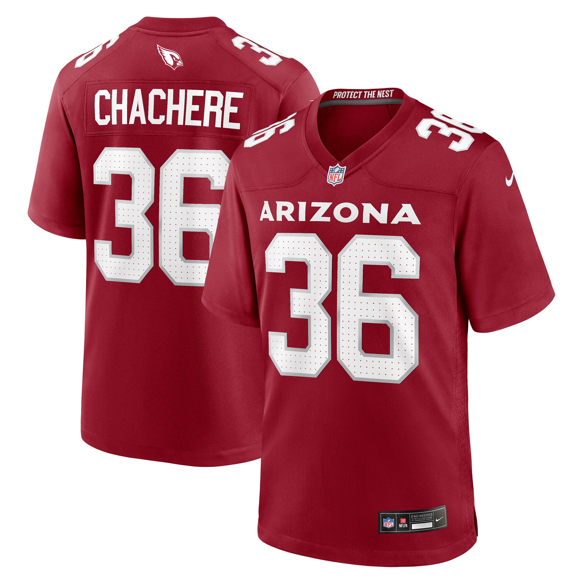 Andre Chachere Arizona Cardinals Game Jersey - Men's