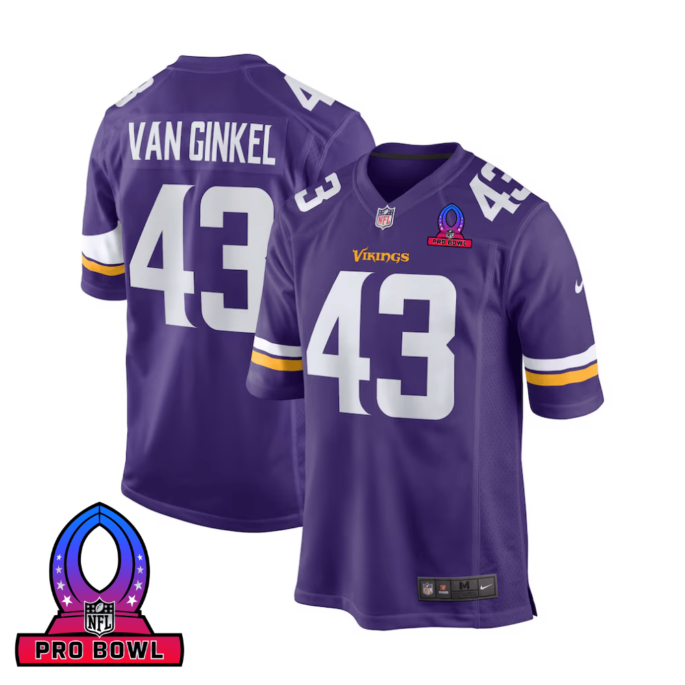 Andrew Van Ginkel #43 Baltimore Ravens Game Jersey - Men's | Purple