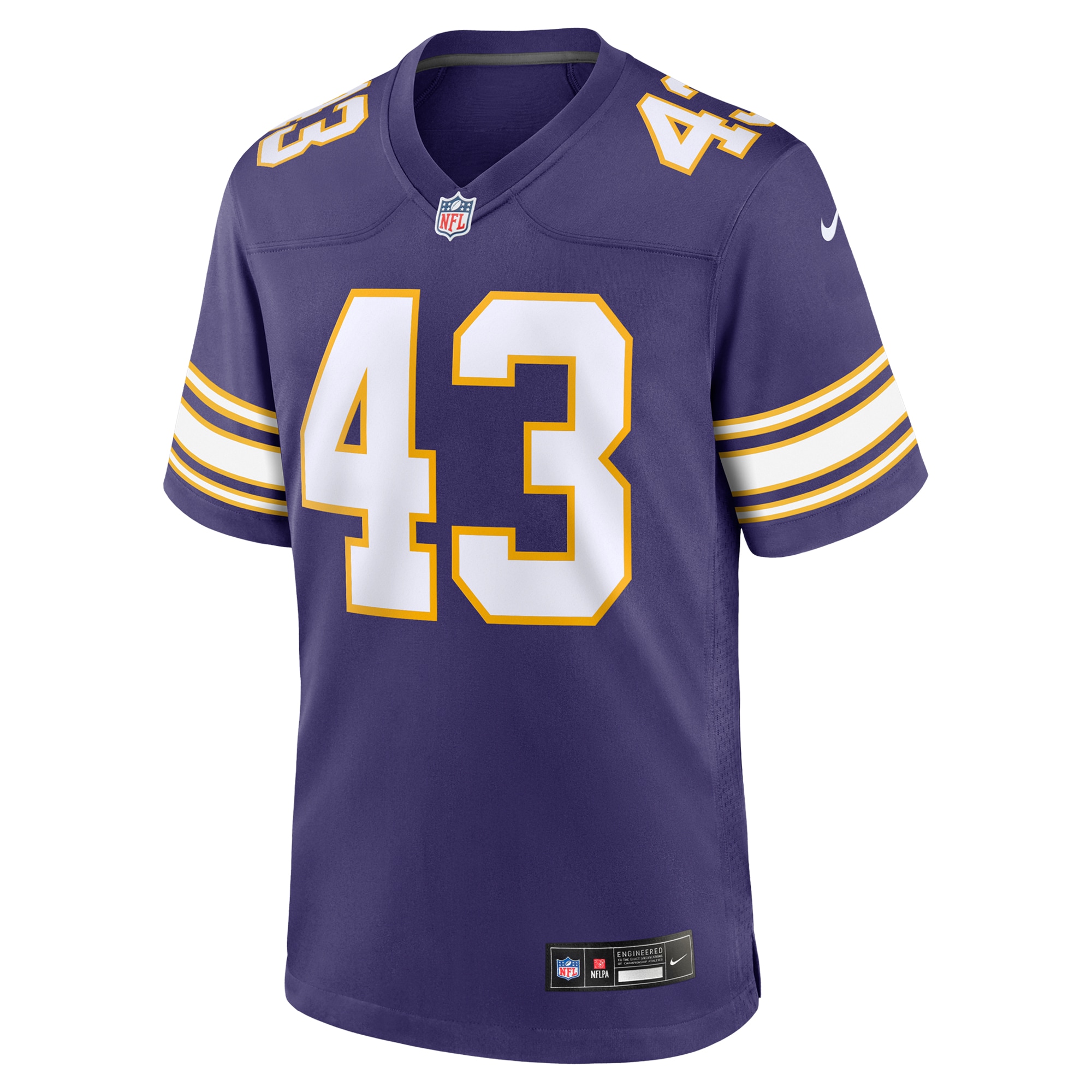 Alternative view of Andrew Van Ginkel Minnesota Vikings Alternate Game Jersey - Men's