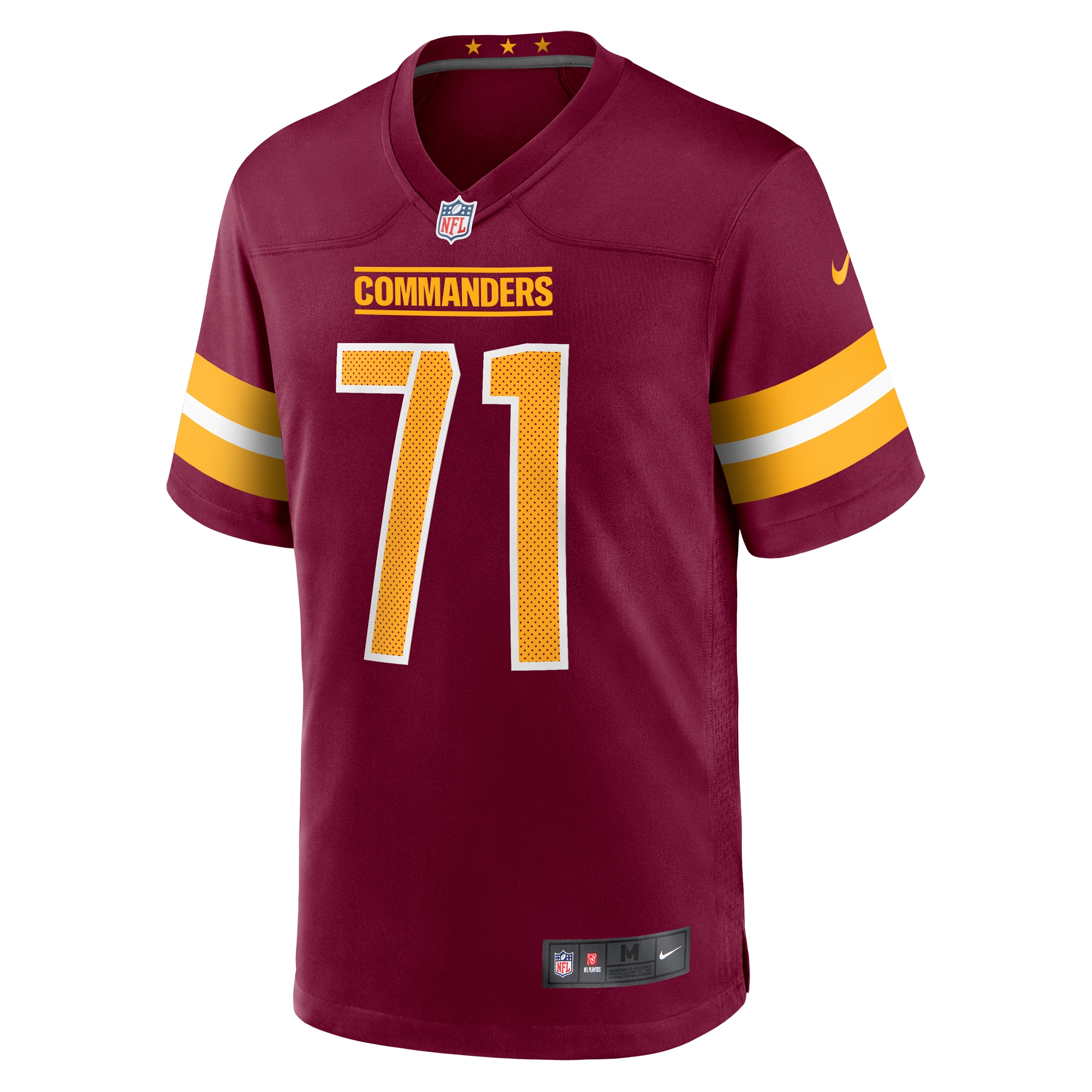 Alternative view of Andrew Wylie Washington Commanders Game Jersey - Men's