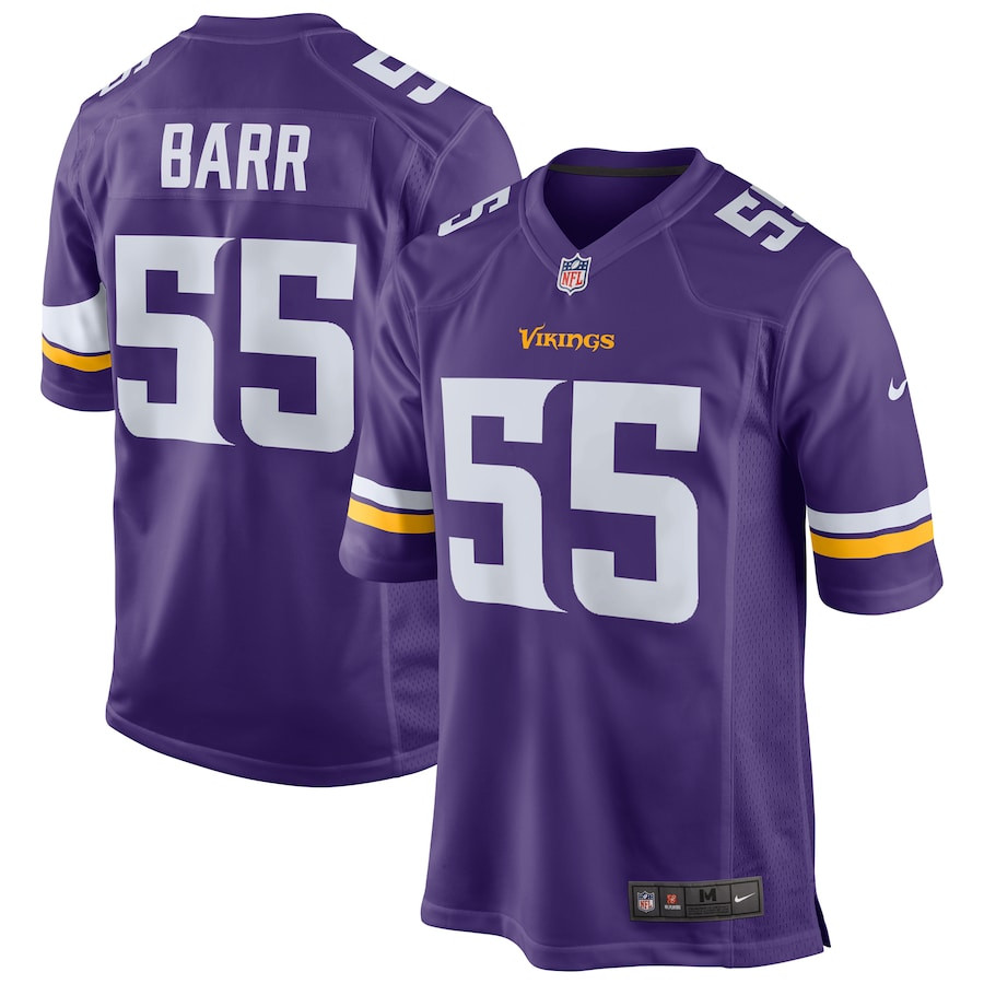 Anthony Barr #55 Minnesota Vikings Game Jersey - Men's | Purple