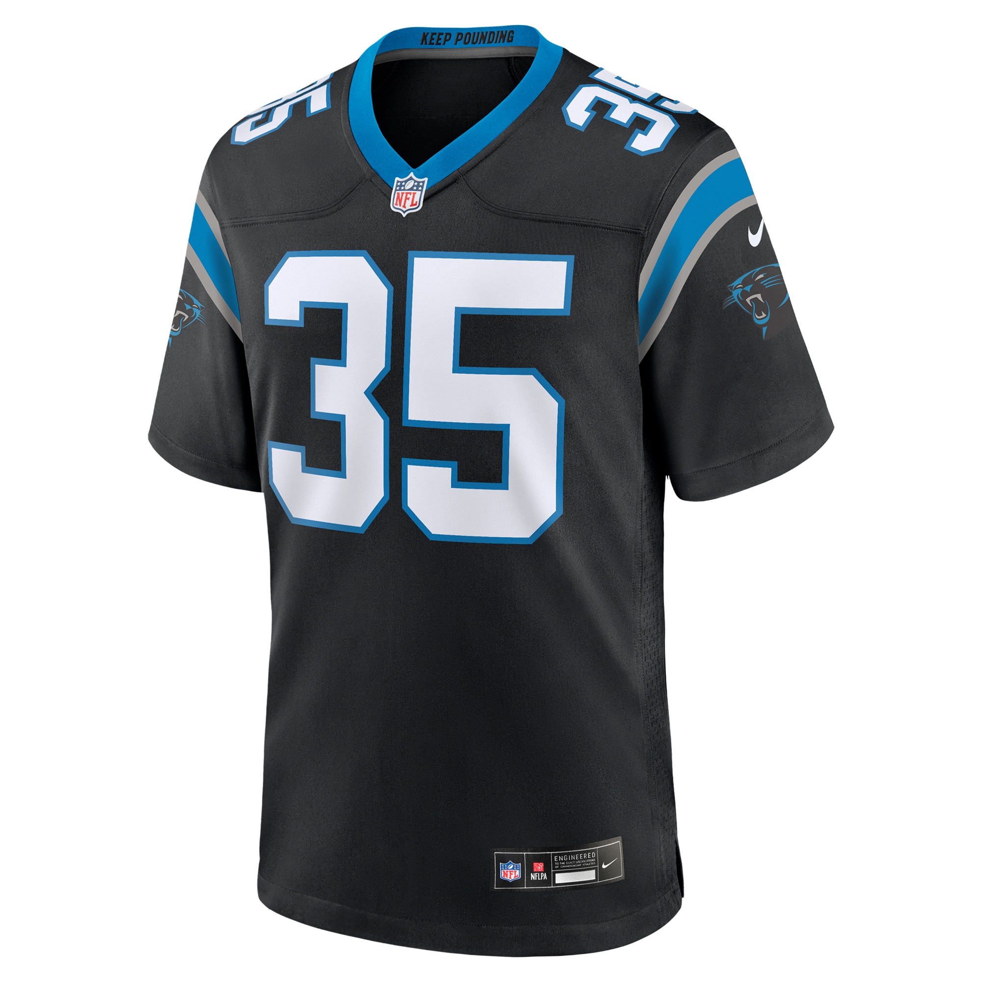 Alternative view of Anthony Carolina Panthers Game Jersey - Men's