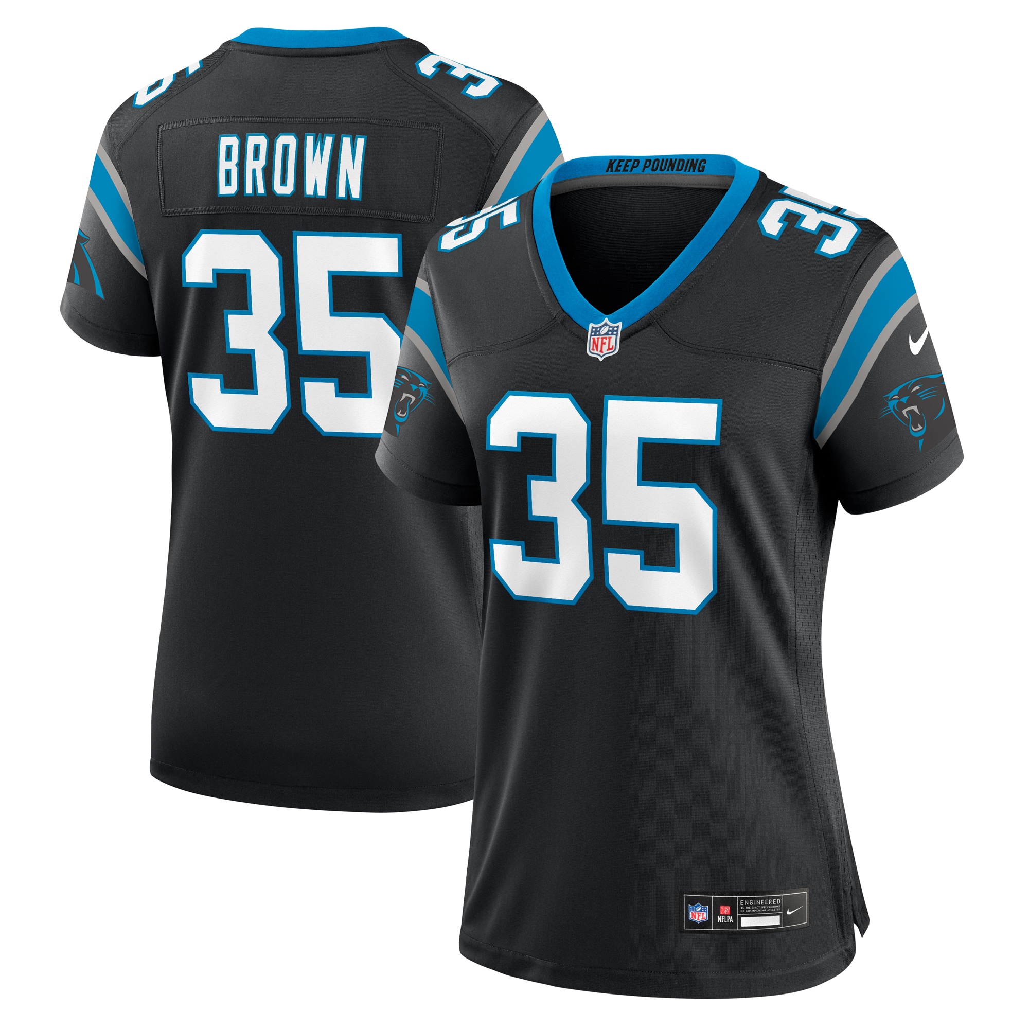Anthony Carolina Panthers Game Jersey - Women's