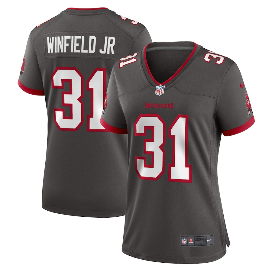Antoine Winfield Jr. #31 Tampa Bay Buccaneers Game Jersey - Women's | Pewter