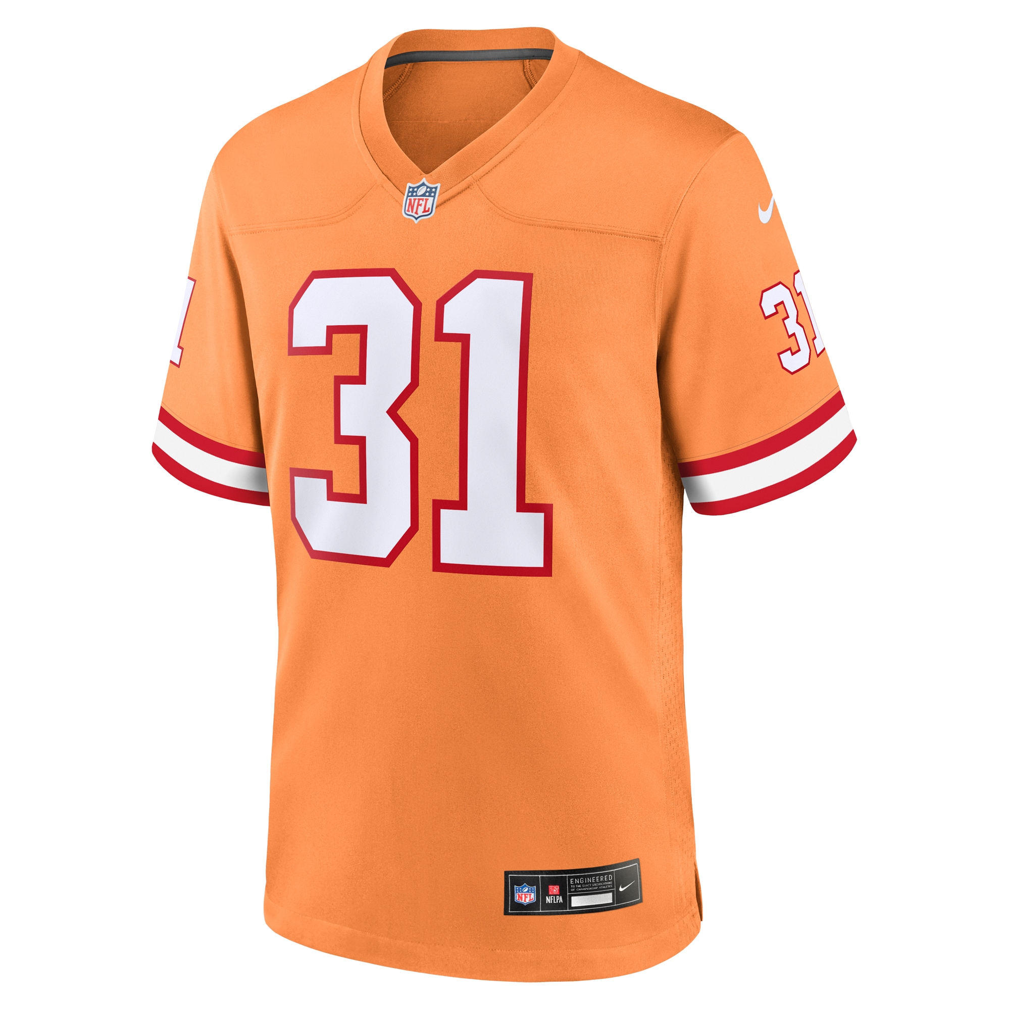 Alternative view of Antoine Winfield Jr. Tampa Bay Buccaneers Throwback Game Jersey - Men's