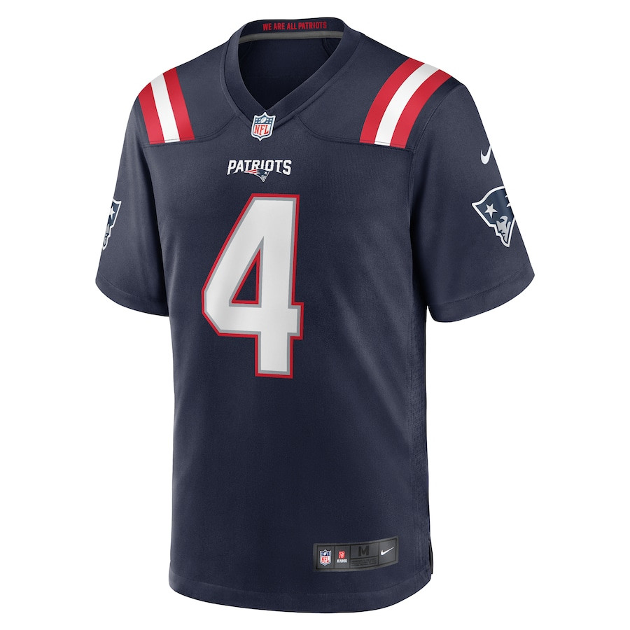 Alternative view of Antonio Gibson #4 New England Patriots Game Jersey - Men's | Navy