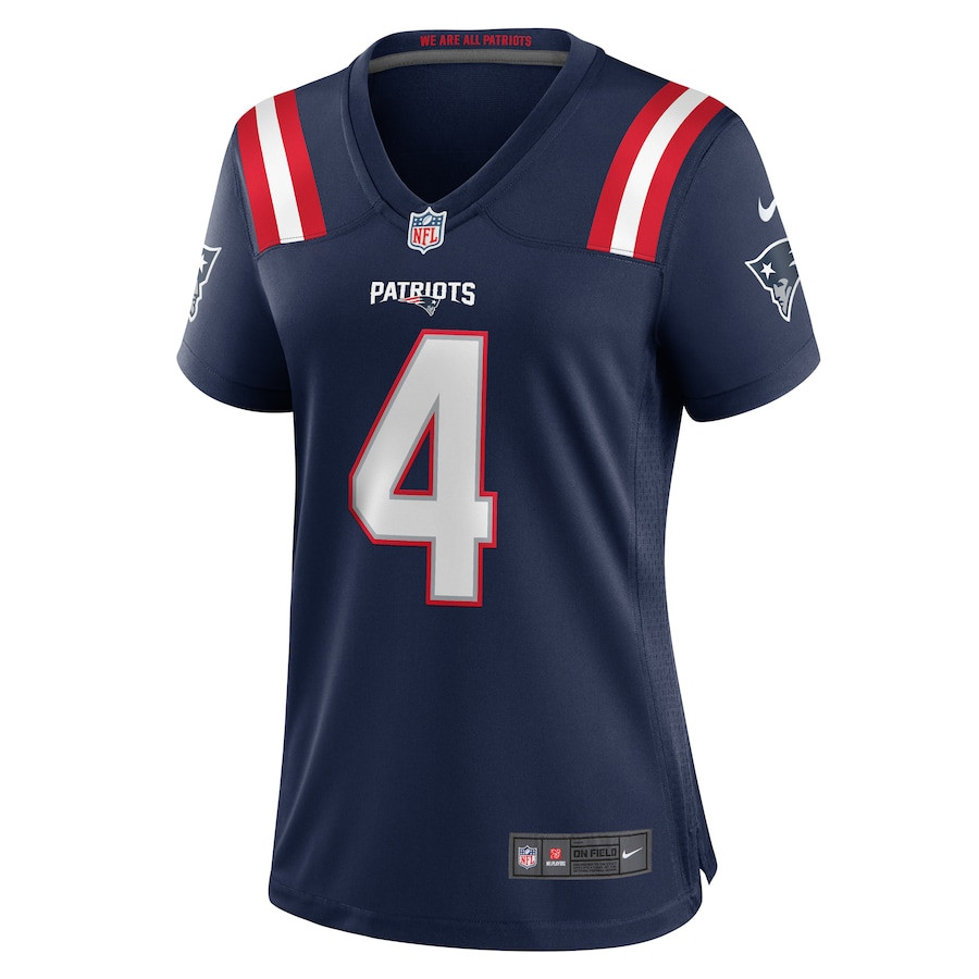 Alternative view of Antonio Gibson #4 New England Patriots Game Jersey - Women's | Navy