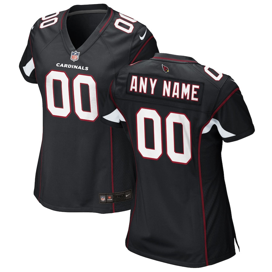 Arizona Cardinals Alternate Game Jersey - Women's | Black