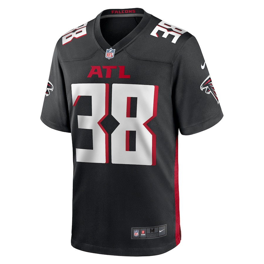 Alternative view of Arnold Tarpley III #38 Atlanta Falcons Game Jersey - Men's | Black