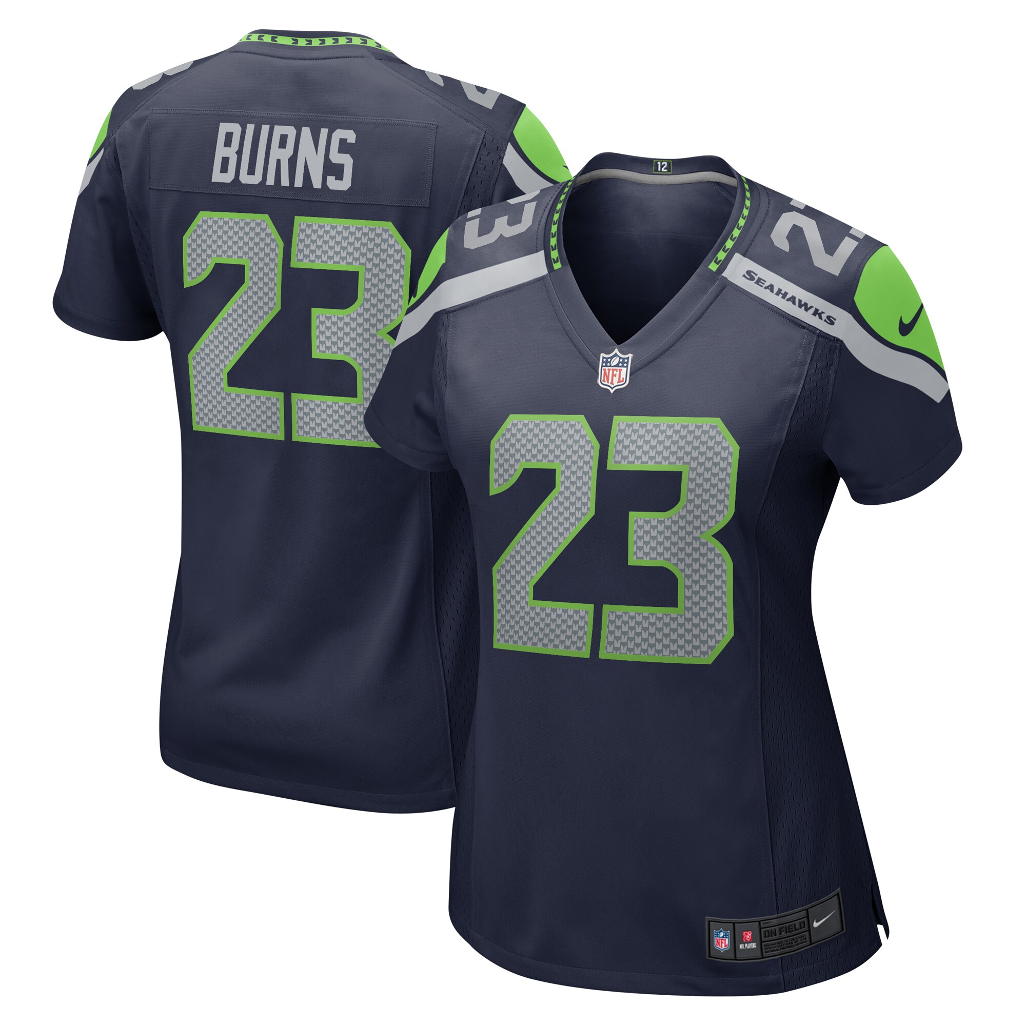 Artie Burns Seattle Seahawks Game Jersey - Women's