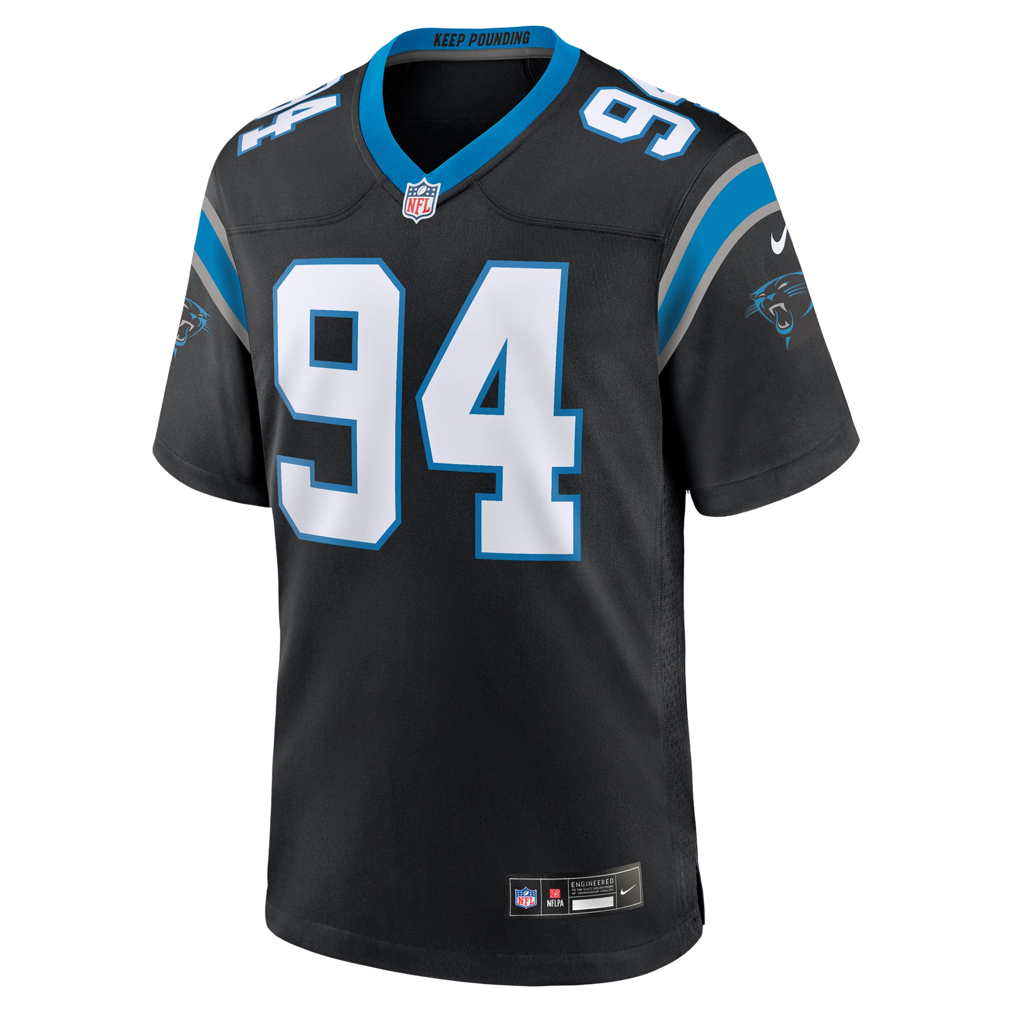 Alternative view of A'Shawn Robinson Carolina Panthers Game Jersey - Men's