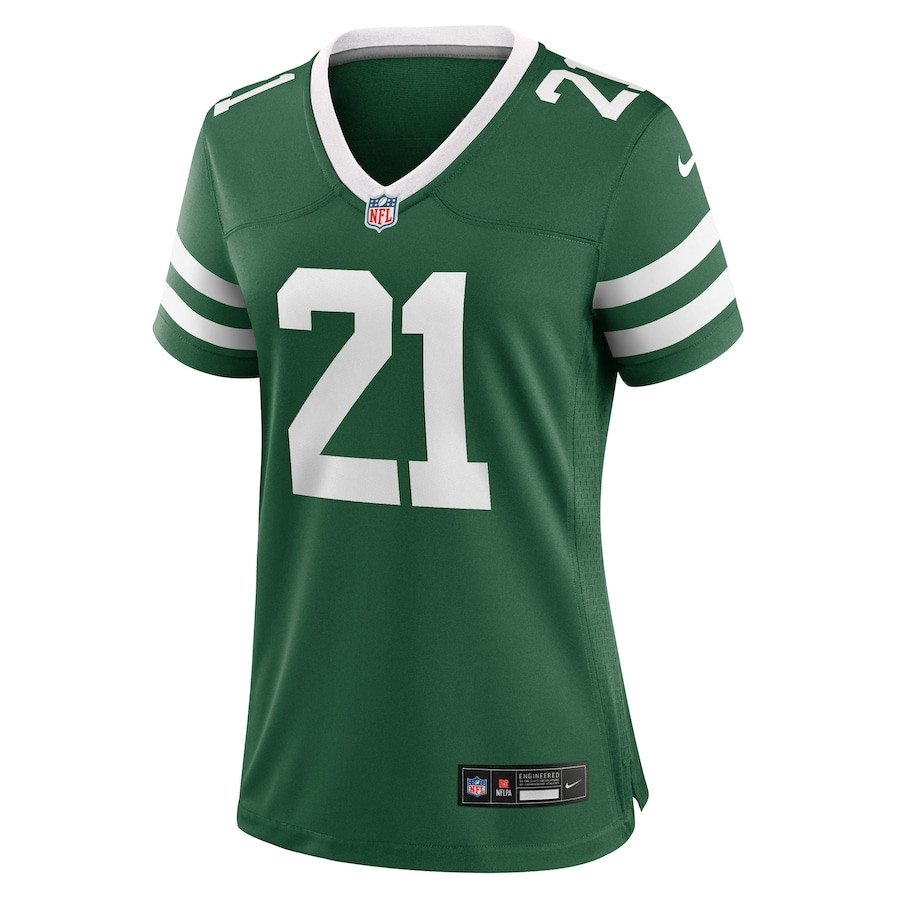 Alternative view of Ashtyn Davis #21 New York Jets Game Jersey - Women's | Legacy Green